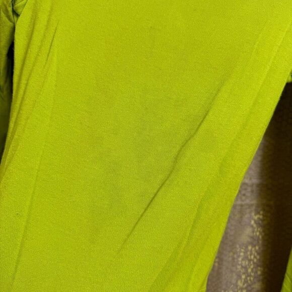 Naked Wardrobe Bright Lime Green Long Sleeve Bodysuit Small - Picture 5 of 7